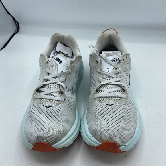 Hoka One One Womens Rincon 3 White Blue Glass Running Shoes Size 9.5b (5080268) - Picture 3 of 6